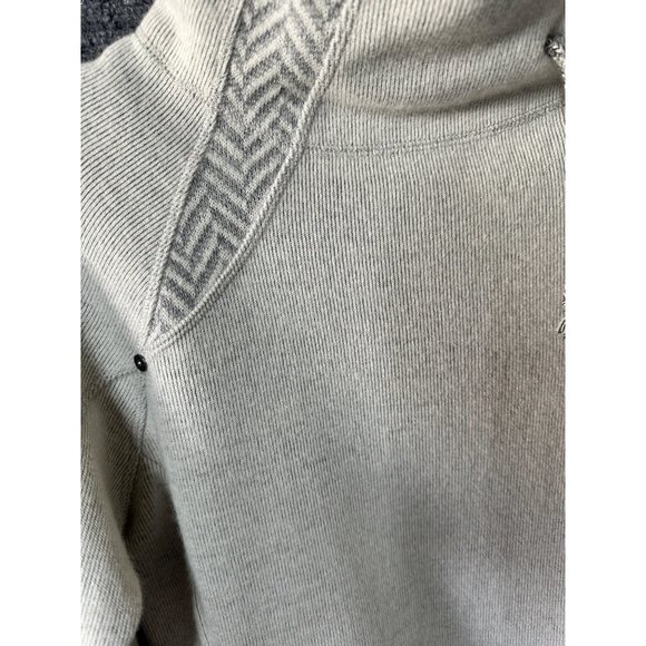 Prana Lucia Wool Blend Mock Neck Sweater Size Small Gray - Picture 9 of 12